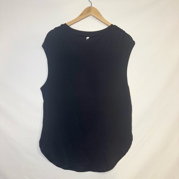 NWT Fabletics Black Muscle Tee with High Neckline Size XL - Picture 6 of 8